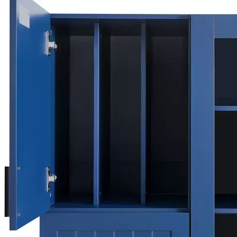 Whisen Dispensa da Cucina Autoportante 71''H, Grande Armadio Contenitore per Sala da Pranzo Credenze con 6 Ante, Ripiani Regolabili