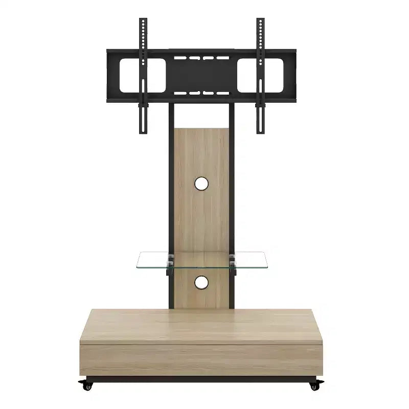 Mobile TV con carrello per TV da 32 a 75 pollici, regolabile in altezza con cassetto e ruote per soggiorno, camera da letto, uffici -ModernLuxe