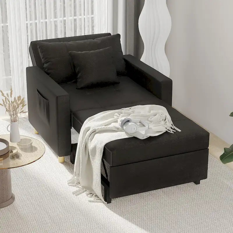 Poltrona Letto Trasformabile Regolabile, 3-in-1, Diversi Colori, Adatta a 1 Persona