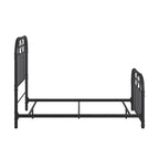 Letto matrimoniale in metallo nero