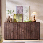 Credenza a Buffet da Cucina con 4 Ante e Ripiani, Credenza Moderna Grande, Mobile Contenitore per Bar Caffè da 66 Pollici