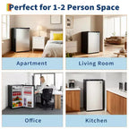 Mini Frigo da 4,5 Piedi Cubi con Congelatore, Frigorifero Compatto con Porta Reversibile, Termostato Regolabile ad Efficienza Energetica, Piccolo Frigo