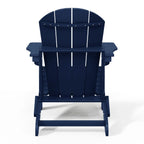 Polytrends Laguna Sedia Adirondack Pieghevole da Esterno per Patio Resistente allo Sbiadimento e alle Intemperie