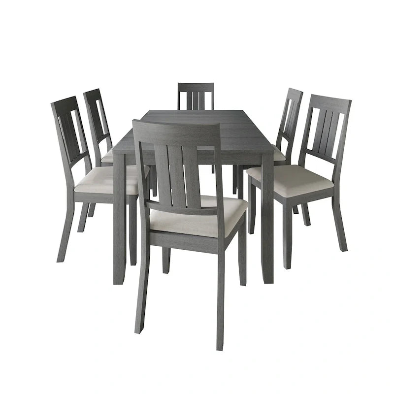Set da pranzo da 7 pezzi in legno CraftPorch Classic