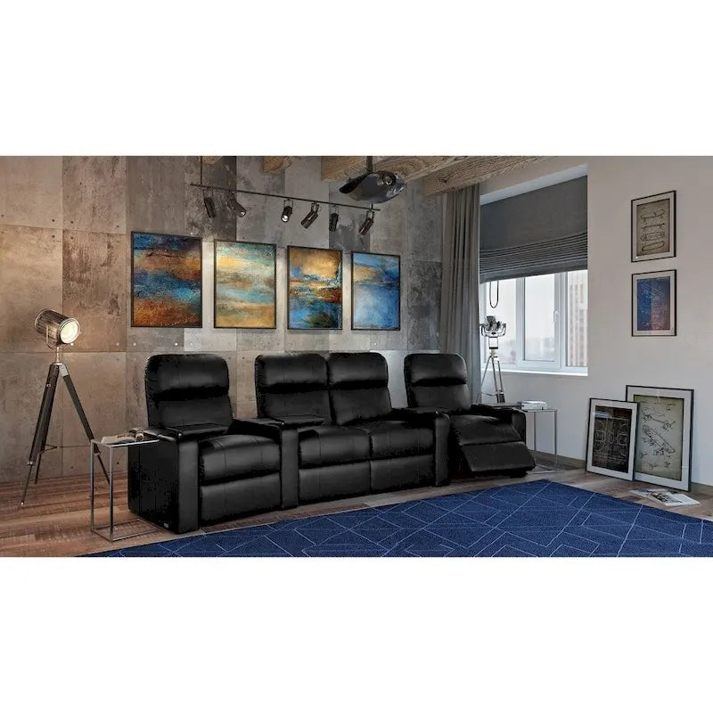 Set di sedute da home theater in pelle Octane Turbo XL700 Power (fila da 4)