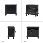 Giorgio 3 - Tavolino con cassetti e prese integrate Set di 2|HULALA HOME
