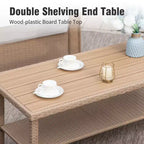 Captiva Designs Set Divano da Giardino di Lusso in Rattan a 6 Pezzi con Braccioli Curvi e Cuscini
