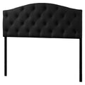 Myra Modern And Contemporary Faux Leather Upholstered Button - Tufted Scalloped Headboard - Baxton Studio