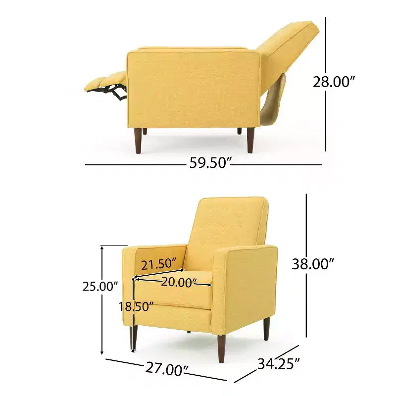 Fauteuil inclinable Mervynn Mid-Century - Christopher Knight Home