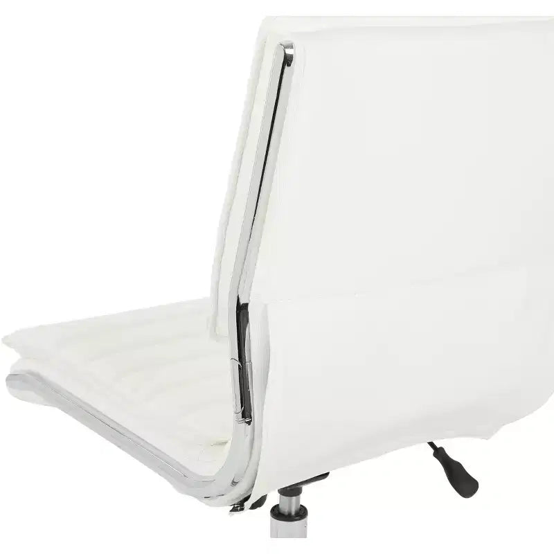 Armless Mid Back Manager's Faux Leather Chair with Chrome Base - OSP Designs