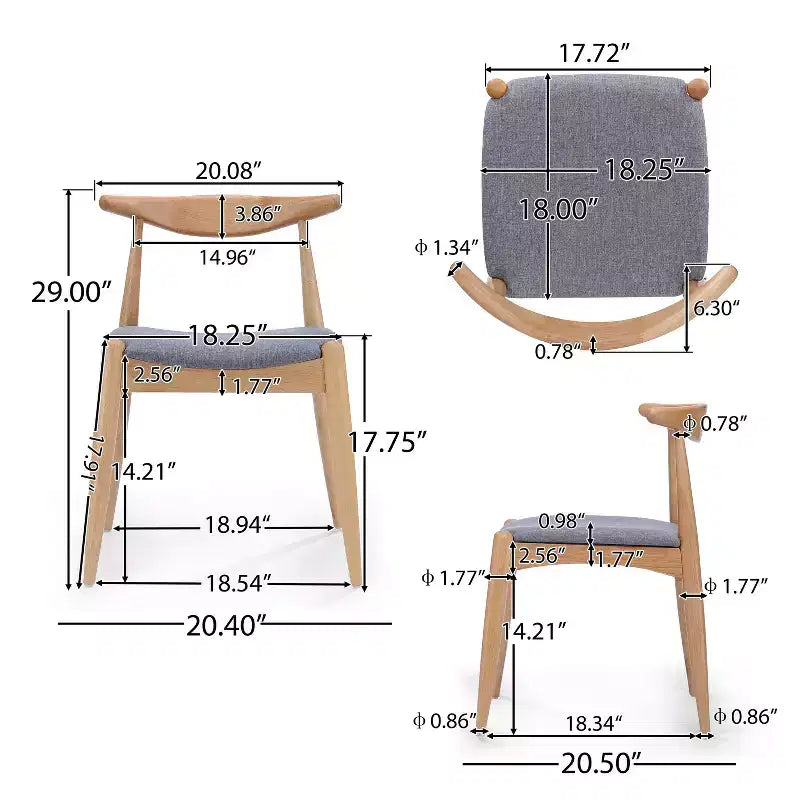 Set of 2 Francie Mid Century Dining Chairs - Christopher Knight Home