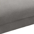 Pouf Ottomano Accento Oversize in Velluto a Coste Moderno