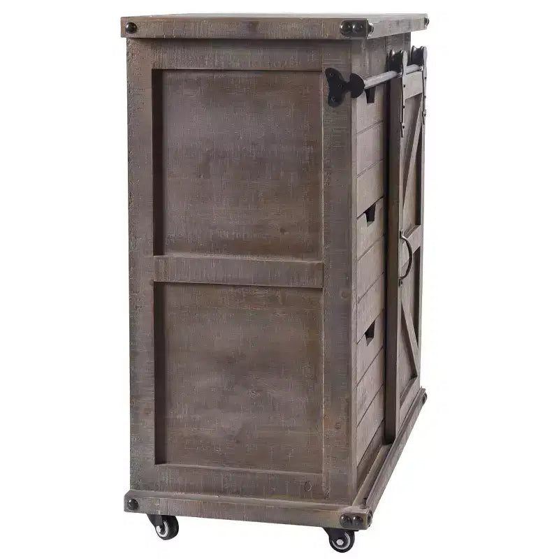 Presley Side Cabinet with Barn Door - StyleCraft