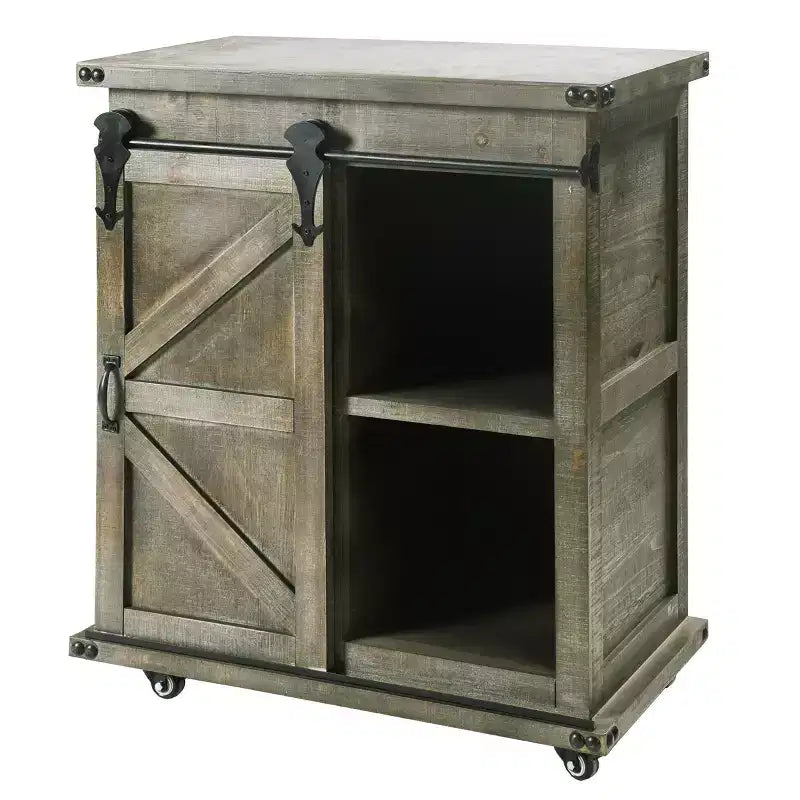 Presley Side Cabinet with Barn Door - StyleCraft