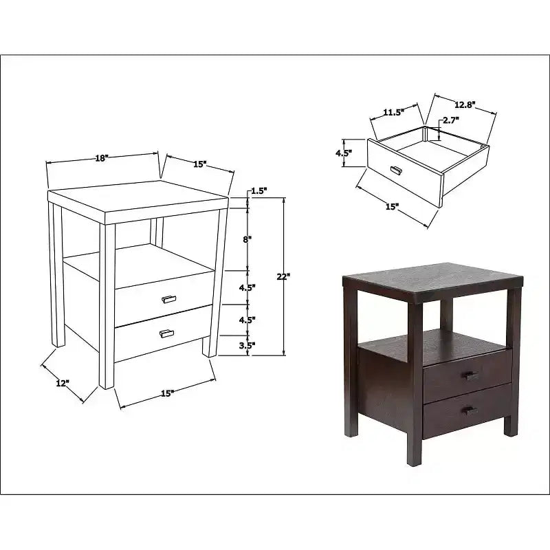 Table d'appoint Westwood Acacia - East At Main