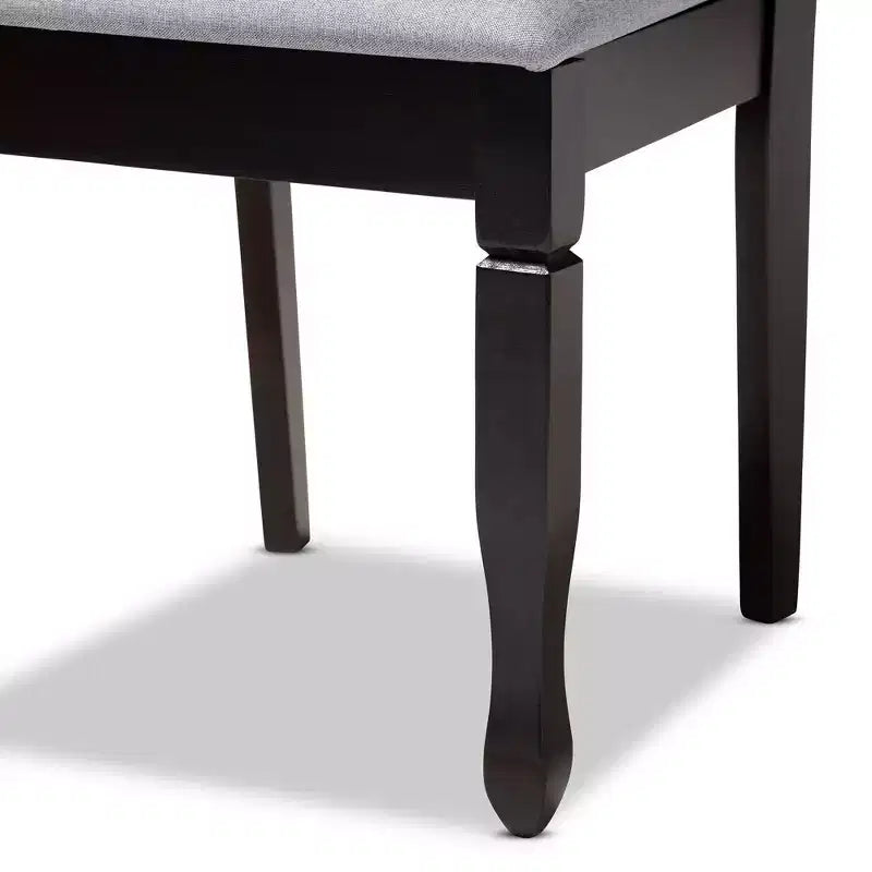 4pc Lanier finished Wood Dining Chairs - Baxton Studio