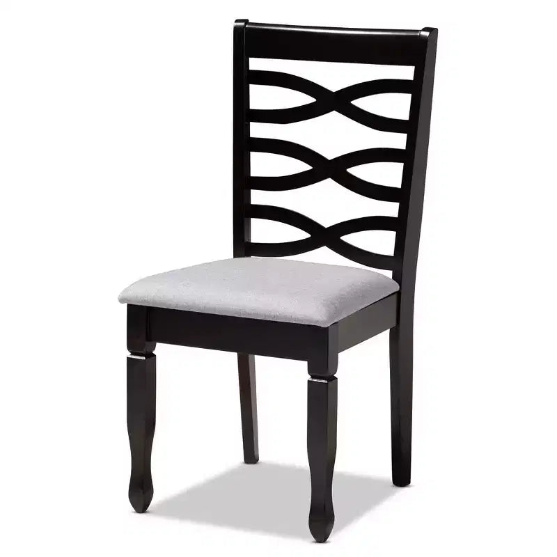 4pc Lanier finished Wood Dining Chairs - Baxton Studio