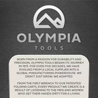 Olympia Tools Banco da Lavoro in Legno di Caucciù 60", 4 Cassetti, Capacità di Carico 450 lbs