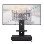 Mobile TV con carrello per TV da 32 a 75 pollici, regolabile in altezza con cassetto e ruote per soggiorno, camera da letto, uffici -ModernLuxe