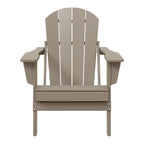 Polytrends Laguna Sedia Adirondack Pieghevole da Esterno per Patio Resistente allo Sbiadimento e alle Intemperie