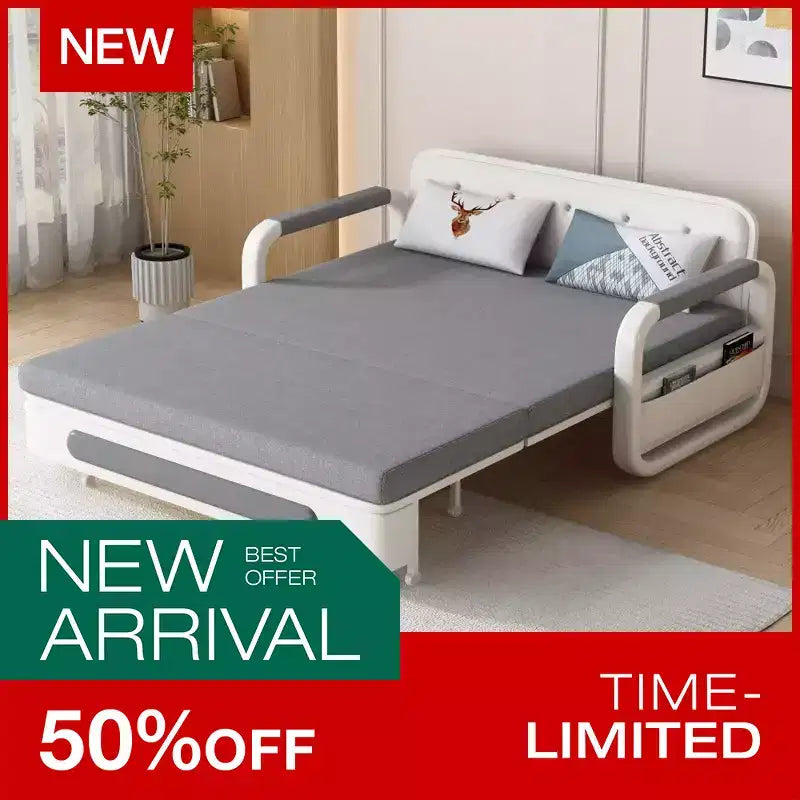 Divano letto Luck Live Modern da 158 cm, multifunzionale con contenitore