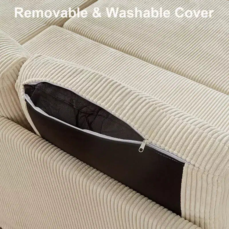 Dyonery Divano Letto Angolare 81, Divano Estraibile a L con Chaise Longue Reversibile con Contenitore, USB, Schienale Reclinabile
