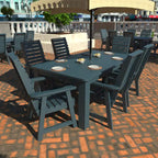 HIGHWOOD PROFESSIONAL Set da pranzo da esterno 7 pezzi 42x72