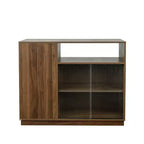 GDFStudio Hikaru Credenza Madia Moderna con Ante Scorrevoli in Vetro e Cassetti