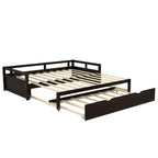 Letto a giorno estensibile con letto estraibile, Letto a giorno in legno con letto estraibile