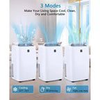 Condizionatore portatile da 14000 BTU, condizionatore con telecomando, funzioni di raffreddamento, ventilazione e deumidificazione, modalità sleep/timer 24 ore, raffredda 65 m²