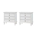 Giorgio 3 - Tavolino con cassetti e prese integrate Set di 2|HULALA HOME