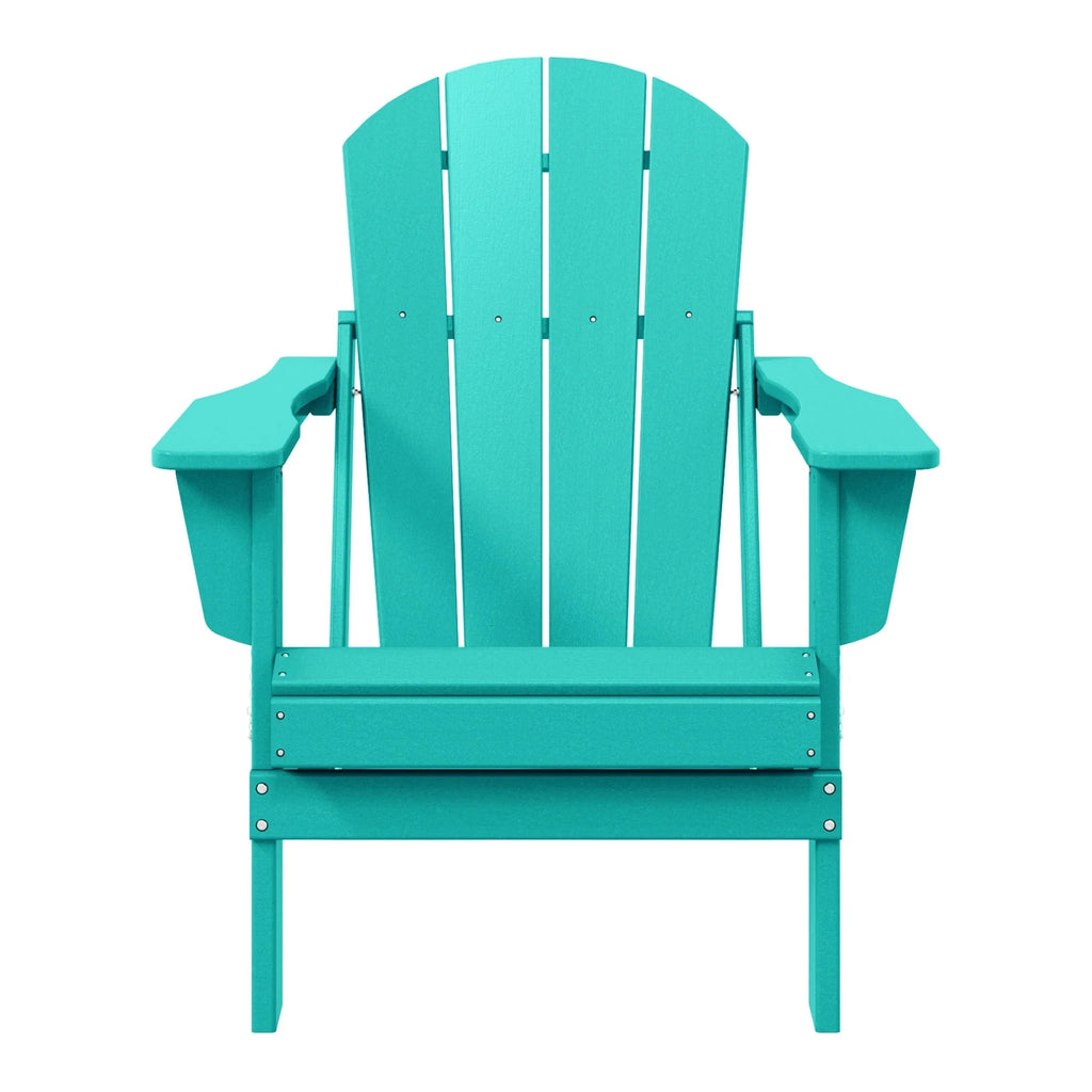 Polytrends Laguna Sedia Adirondack Pieghevole da Esterno per Patio Resistente allo Sbiadimento e alle Intemperie