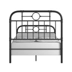 Letto matrimoniale in metallo nero