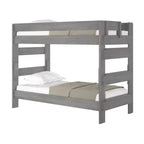 Letto a castello in legno massello stile rustico Plank+Beam per adulti (due letti singoli)