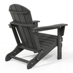 Polytrends Laguna Sedia Adirondack Pieghevole da Esterno per Patio Resistente allo Sbiadimento e alle Intemperie