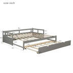 Letto a giorno estensibile con letto estraibile, Letto a giorno in legno con letto estraibile
