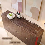 Credenza a Buffet da Cucina con 4 Ante e Ripiani, Credenza Moderna Grande, Mobile Contenitore per Bar Caffè da 66 Pollici
