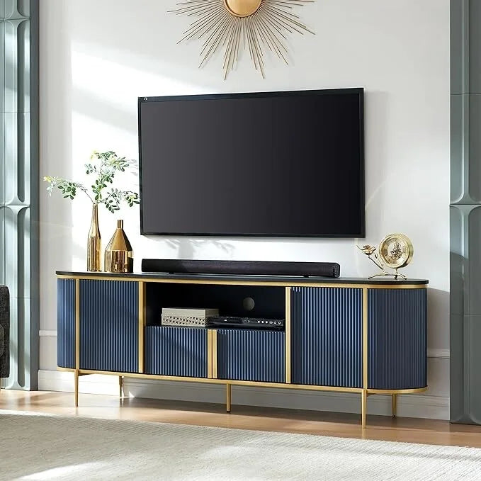 Mobile TV di lusso moderno, Centro intrattenimento, con piano effetto marmo