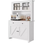 Dispensa da cucina con supporto per microonde, Armadio credenza con buffet e ripiani regolabili, per cucina, sala da pranzo