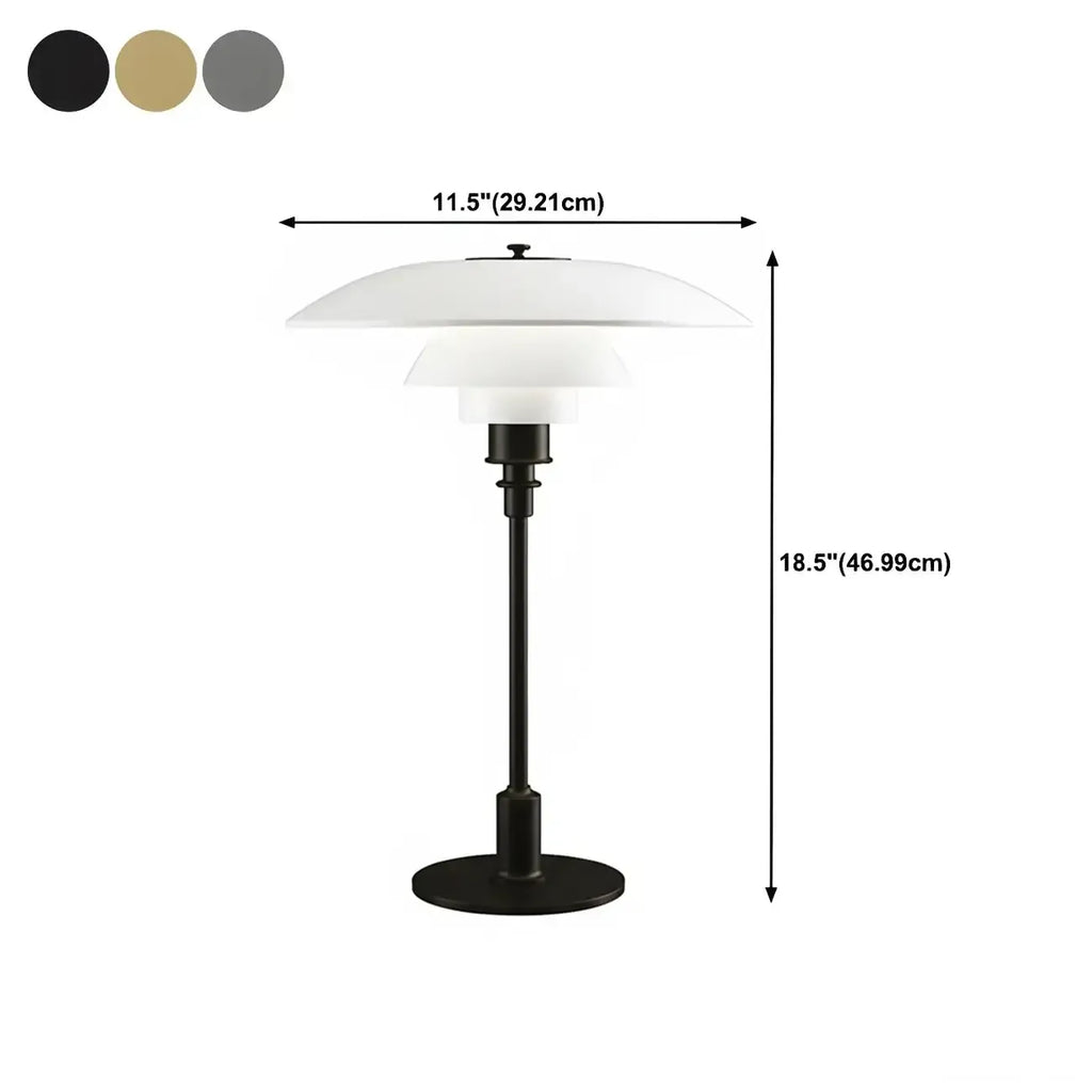 HomeyFad Lampada da tavolo a LED a livelli postmoderna con alimentazione integrata
