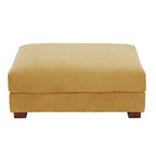Pouf Ottomano Accento Oversize in Velluto a Coste Moderno