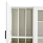Whisen Dispensa da Cucina Autoportante 71''H, Grande Armadio Contenitore per Sala da Pranzo Credenze con 6 Ante, Ripiani Regolabili