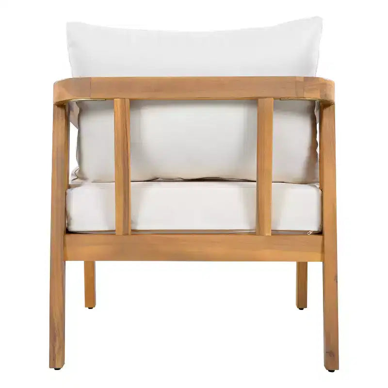 Christopher Knight Home Sunny Modern Set da 5 Pezzi con Sedute in Acacia, Tavolo Rettangolare a Doghe e 7 Posti a Sedere