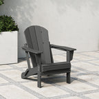 Polytrends Laguna Sedia Adirondack Pieghevole da Esterno per Patio Resistente allo Sbiadimento e alle Intemperie