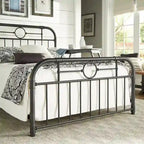 Letto matrimoniale in metallo nero