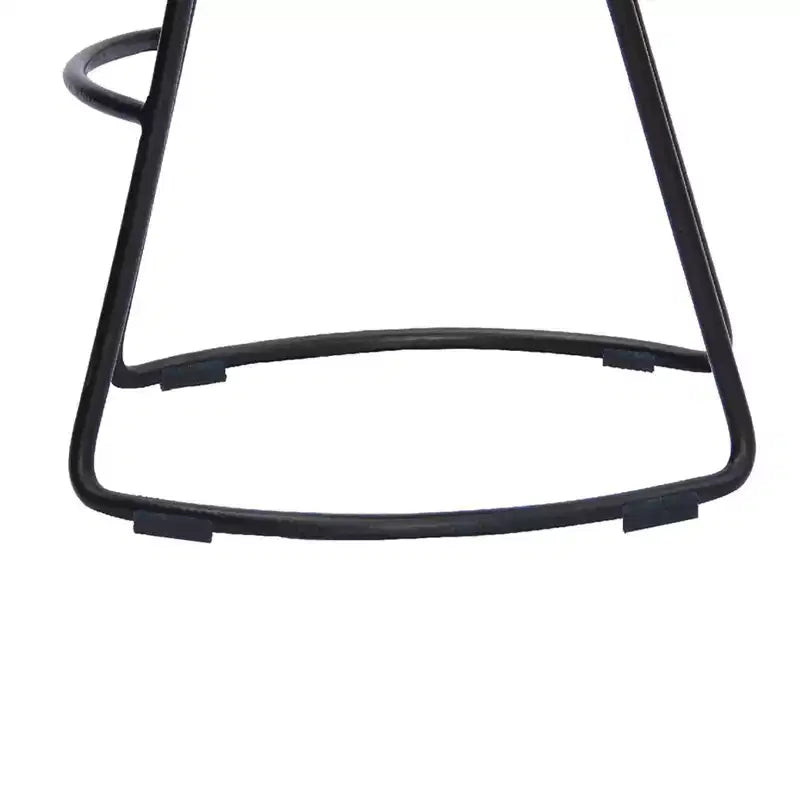 Tabouret de bar à selle en bois marron et noir - The Urban Port