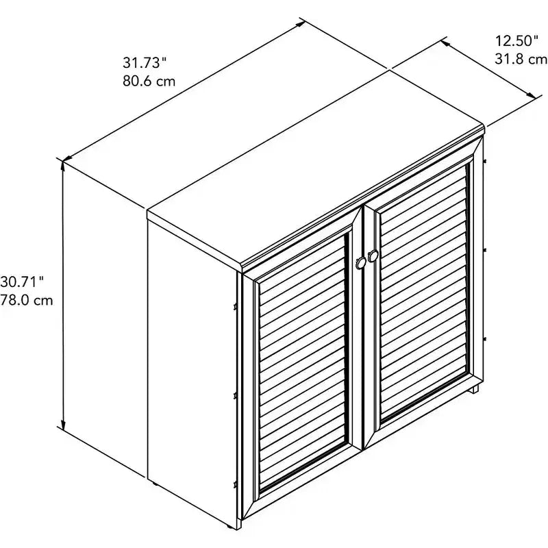 Fairview Small Storage Cabinet with Doors - Bush Furniture