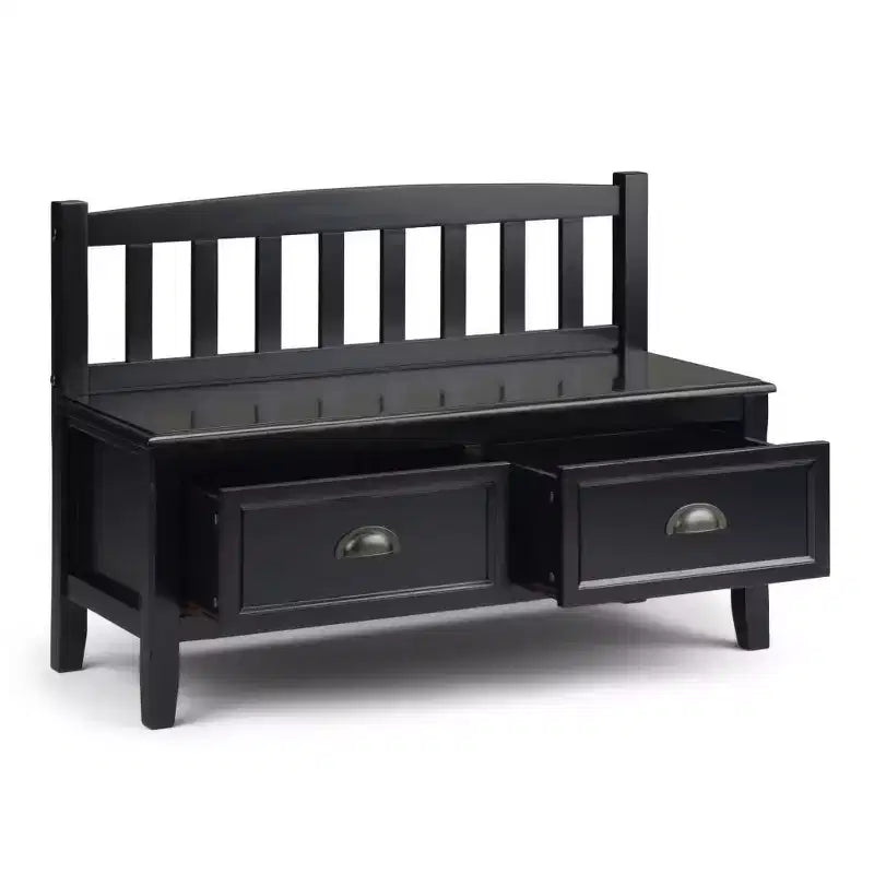 Banc de rangement d'entrée 42 po Portland avec tiroirs - Wyndenhall