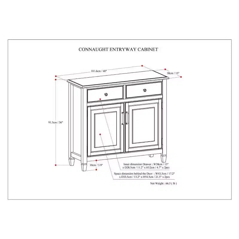 Hampshire Entryway Storage Cabinet - WyndenHall