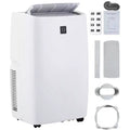 Condizionatore portatile da 14000 BTU, condizionatore con telecomando, funzioni di raffreddamento, ventilazione e deumidificazione, modalità sleep/timer 24 ore, raffredda 65 m²